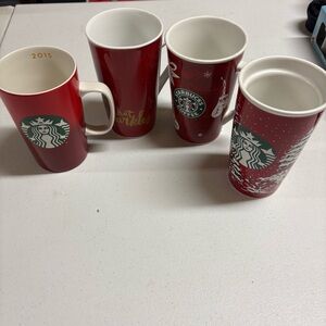 Starbucks Red Holiday Mugs collection